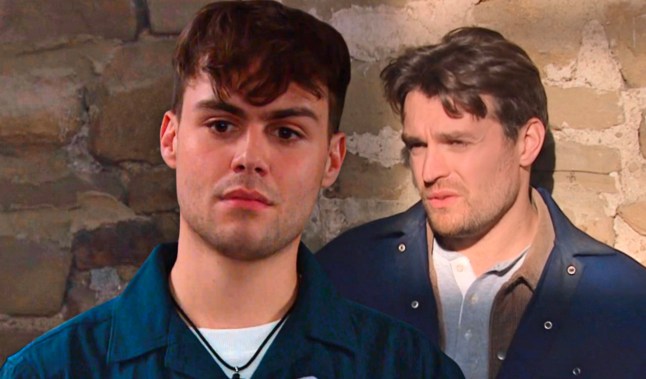 Lewis Barton confronts Mack in Emmerdale
