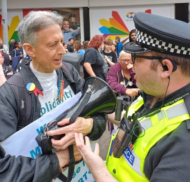 Peter Tatchell 'forcibly ejected by police' from Birmingham Pride