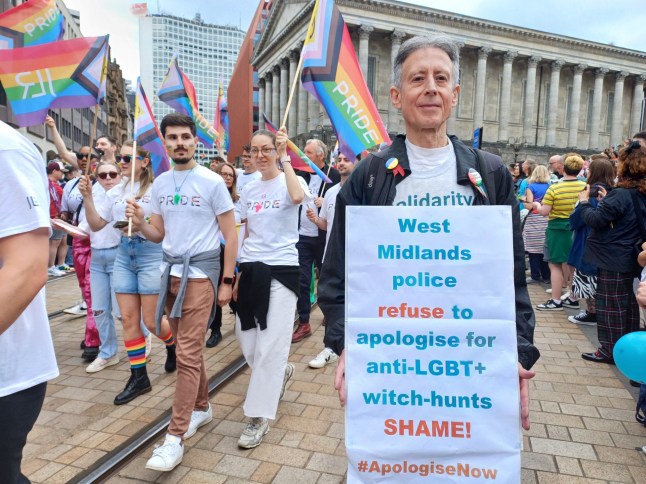 Peter Tatchell 'forcibly ejected by police' from Birmingham Pride