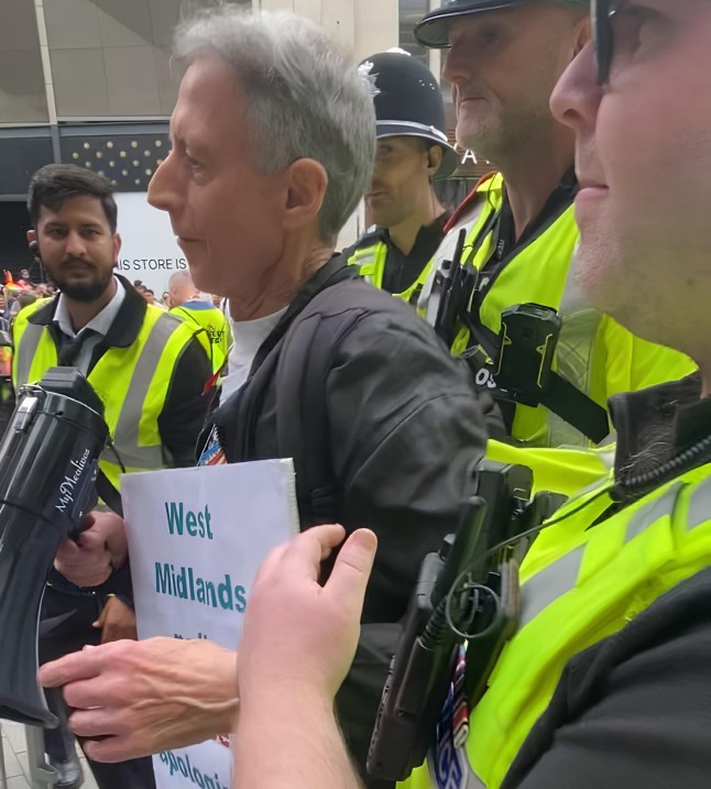 Peter Tatchell 'forcibly ejected by police' from Birmingham Pride
