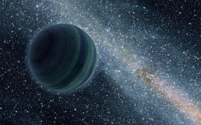 An undiscovered world may be lurking in the outer reaches of the solar system. Astronomers have debated whether an elusive 'Planet Nine' (artist's impression) orbits beyond Pluto for years, but a new study may finally prove the mysterious world is real