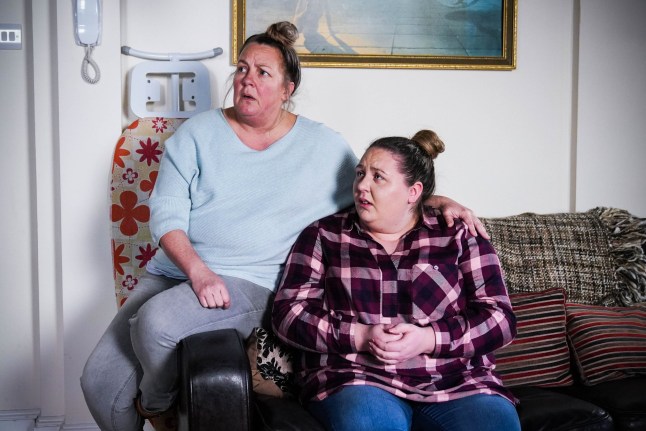 Karen supports Bernie in EastEnders