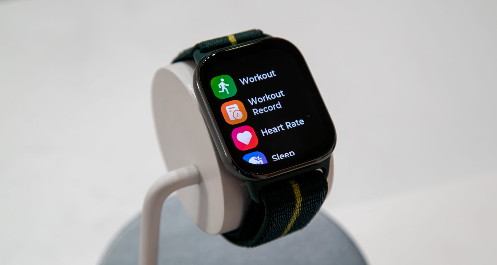 The Moto Watch Fit menu