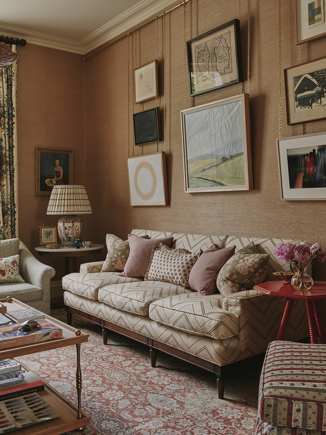 gallery wall over sofa