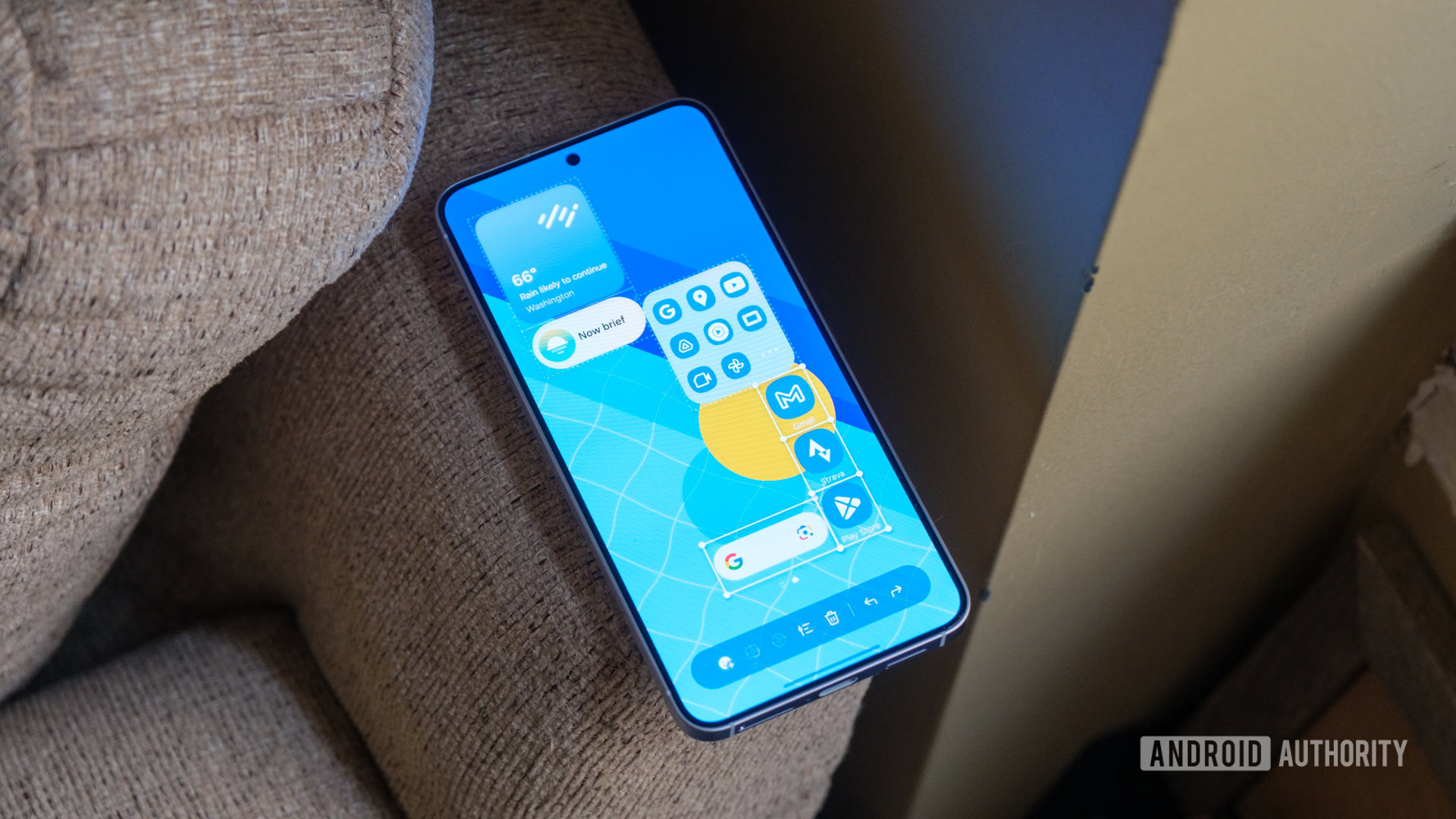 Samsung DIY Home with apps selected
