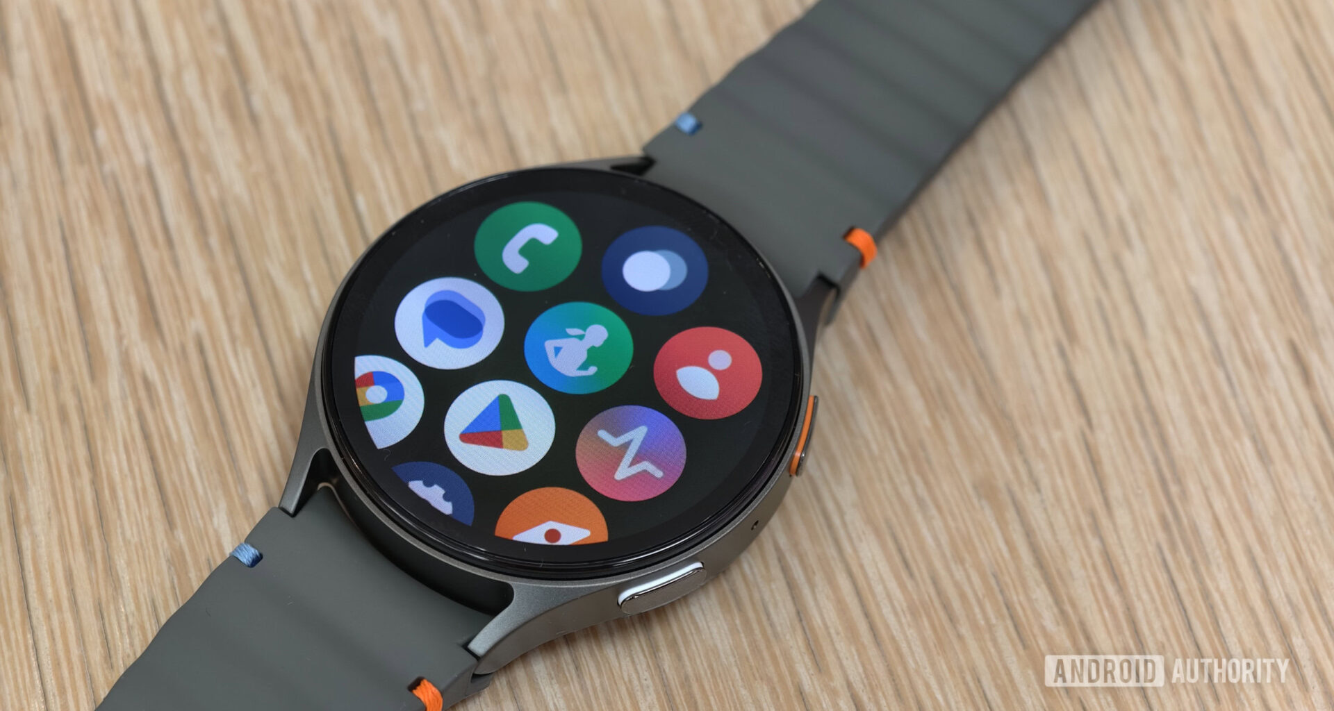 The Samsung Galaxy Watch 7 on a table.