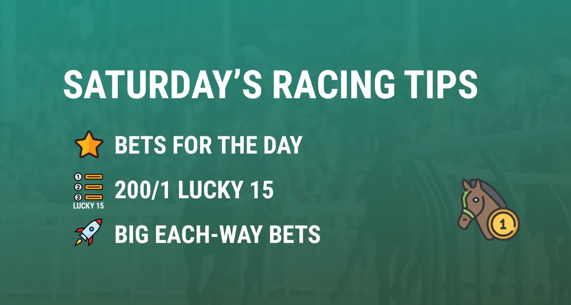 Saturday's Horse Racing Tips | GetYourTipsOut
