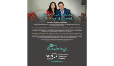 Sue Nathan and Roy Ratnavel Donate $1 Million to Scarborough Health Network to Support Mental Health