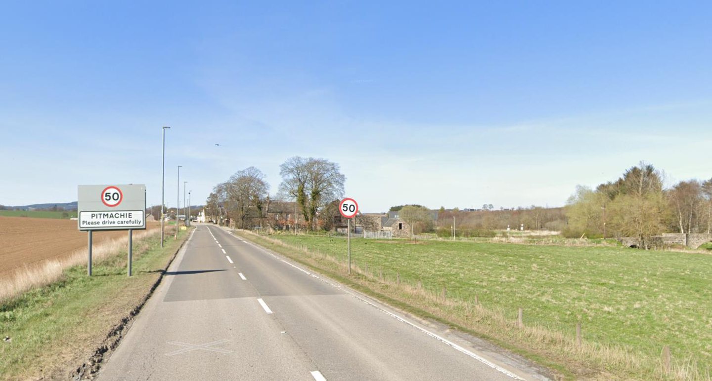 Man taken to hospital after crash on A96 in Aberdeenshire