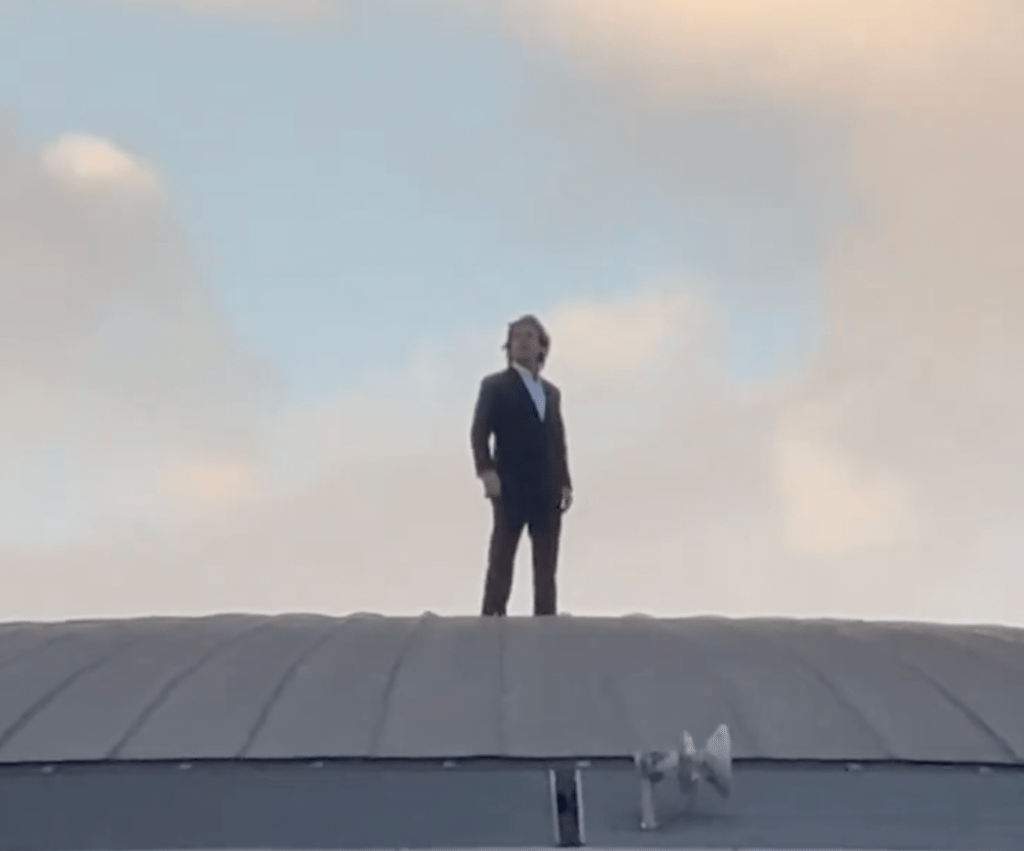 Tom Cruise Climbs Roof OF BFI IMAX In London