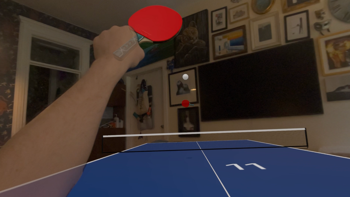 Ping Pong Club Rallies With Hand Tracking On Apple Vision Pro