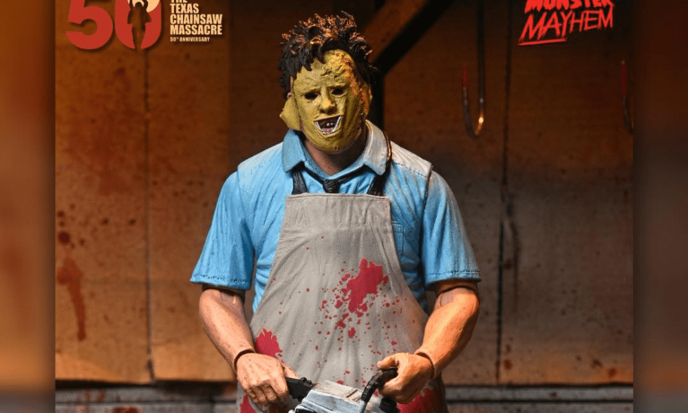 NECA Made a New Leatherface Figure Based on the Original 'Texas Chain Saw Massacre' Poster