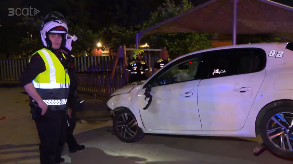 Police arrested the driver of the white Peugeot