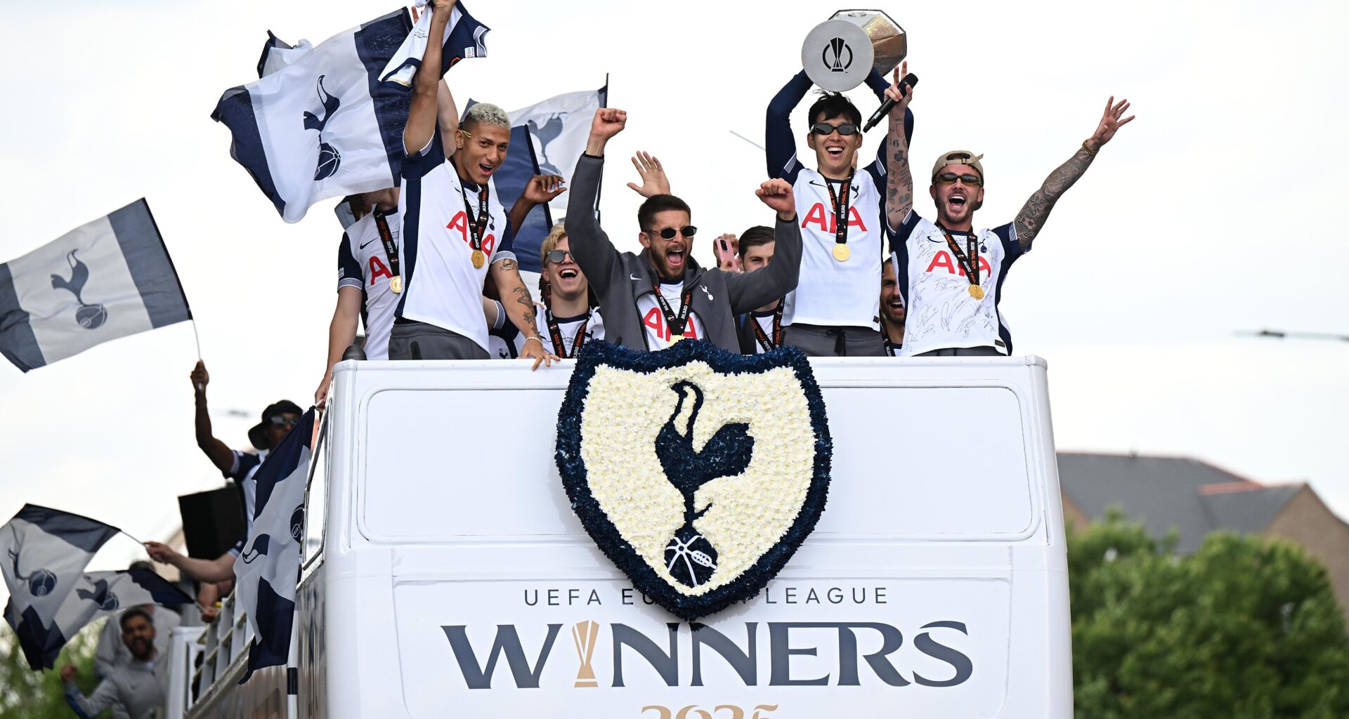 Spurs celebrate Europa League success