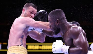 Josh Taylor vs Ekow Essuman LIVE RESULTS: Taylor homecoming ends in HUGE DRAMA after Itauma scores DEVASTATING win