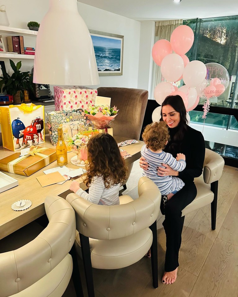 Christine Lampard and her children taken from her instagram