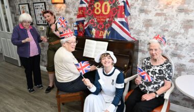 Special guests join VE Day 80 celebrations at Edinburgh care home