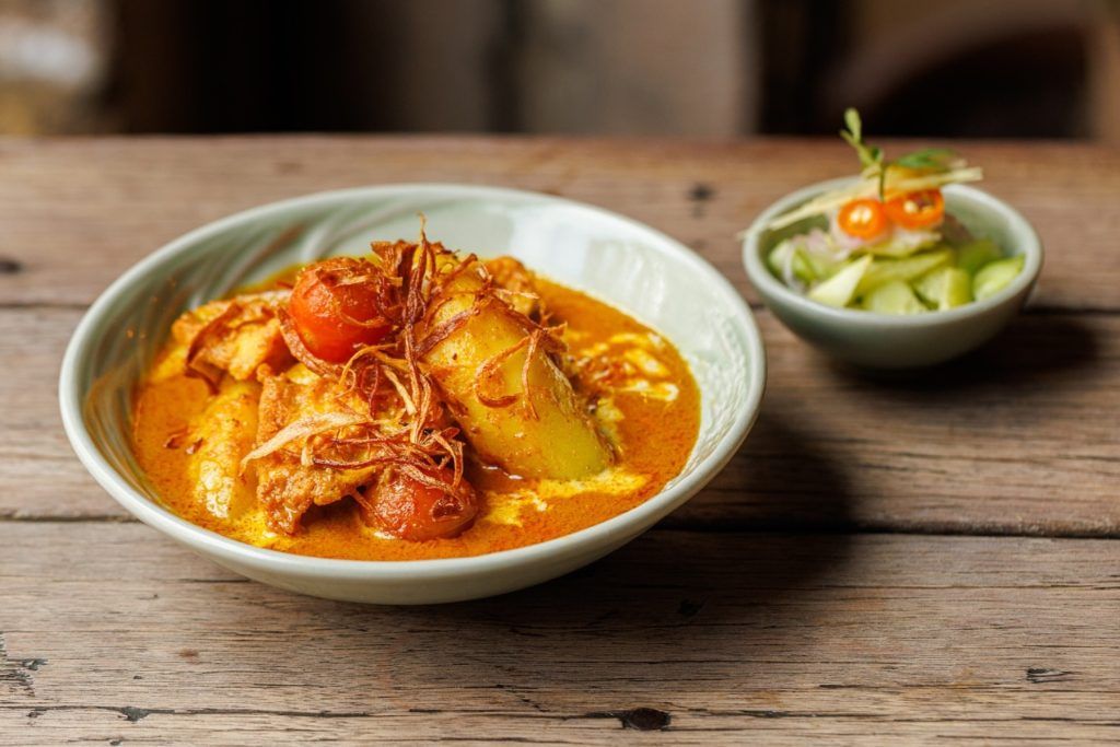 gaeng gari with tofu. Courtesy of som saa