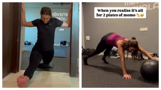 Triptii Dimri's intense workout routine post-momo meals includes 4 intense exercises.(PC: Instagram/@tripti_dimri)