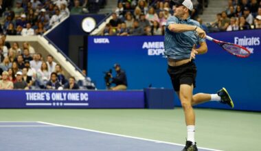 Tommy Paul in action ahead of the ATP Stockholm Open.