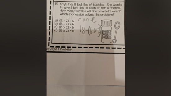 A dad shared this worksheet his son received in his class. (Reddit/zebdor44)