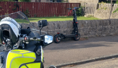 Police seize electric scooter and report 30-year-old male rider to the Procurator Fiscal
