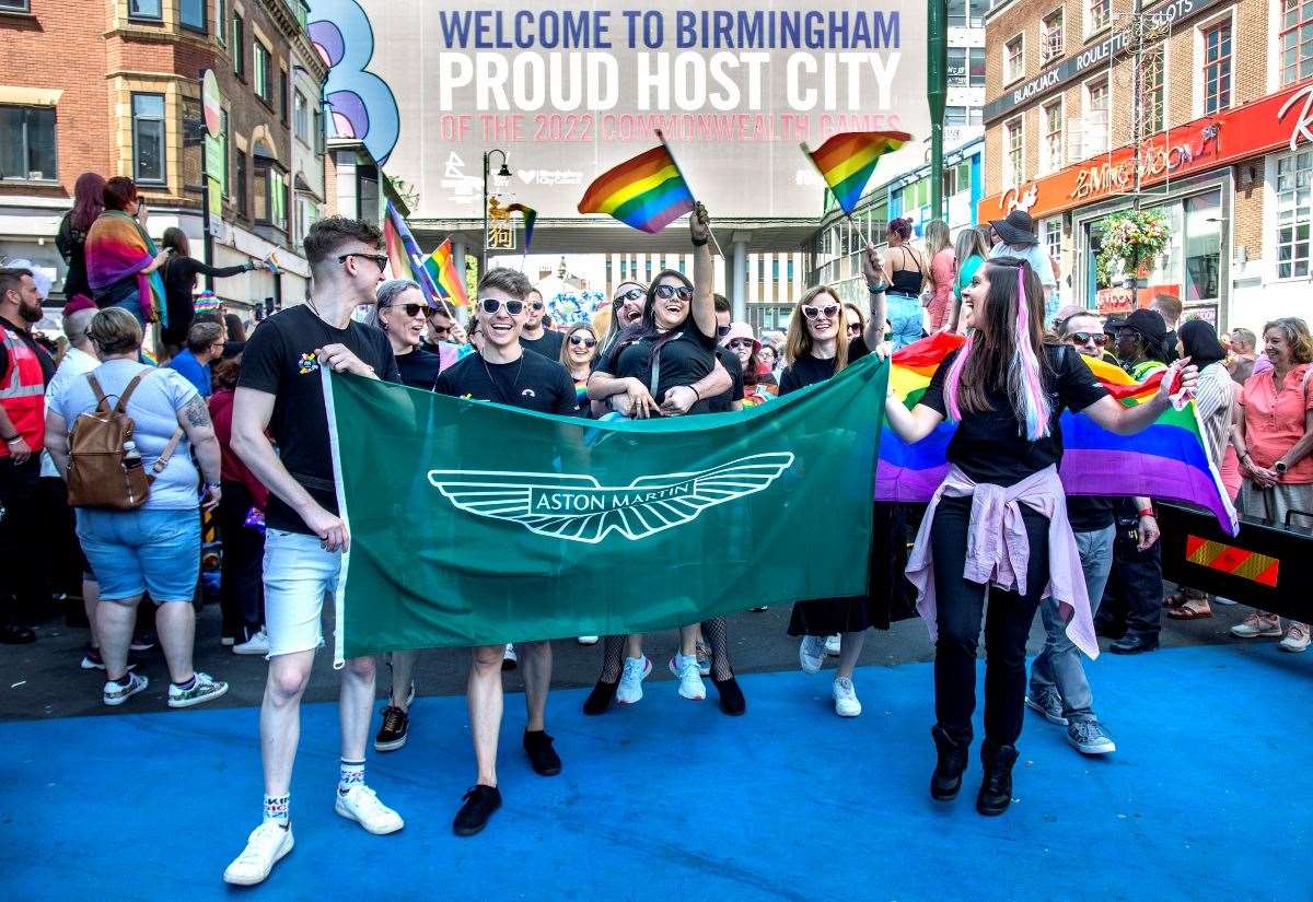 South Warwickshire represented by NFU Mutual and Aston Martin at Birmingham Pride 2025