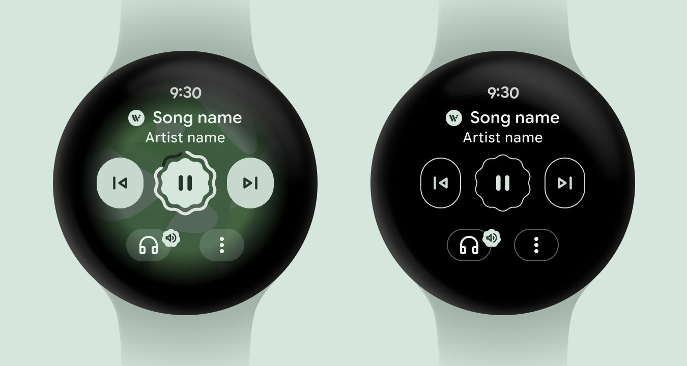 Wear OS 6 always on media controls official scaled