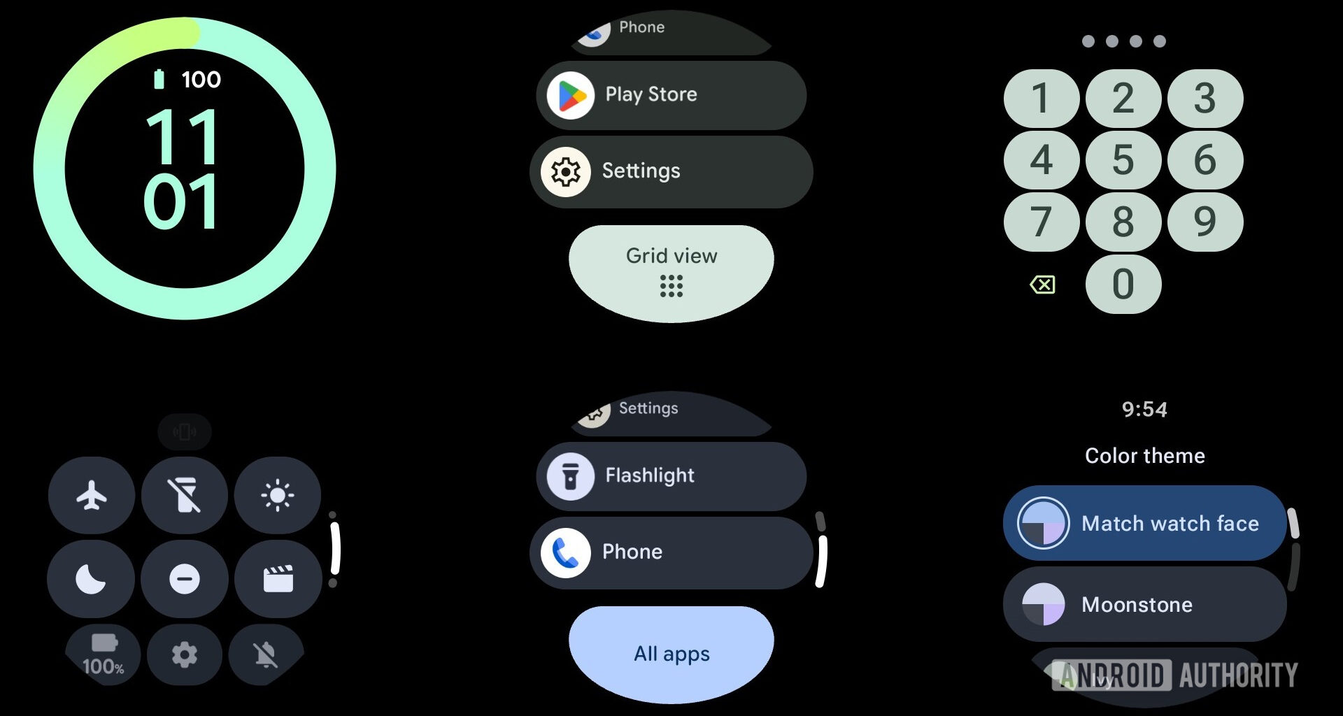 Wear OS 6 screens