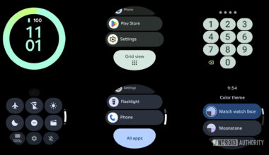 Wear OS 6 screens