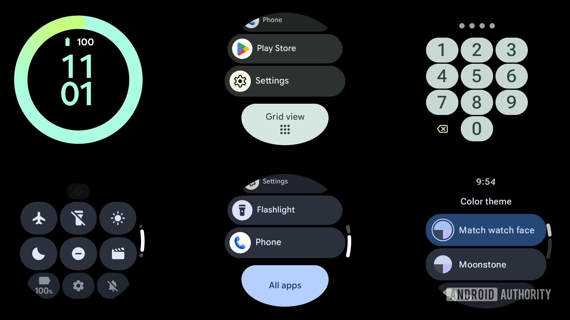 Wear OS 6 screens