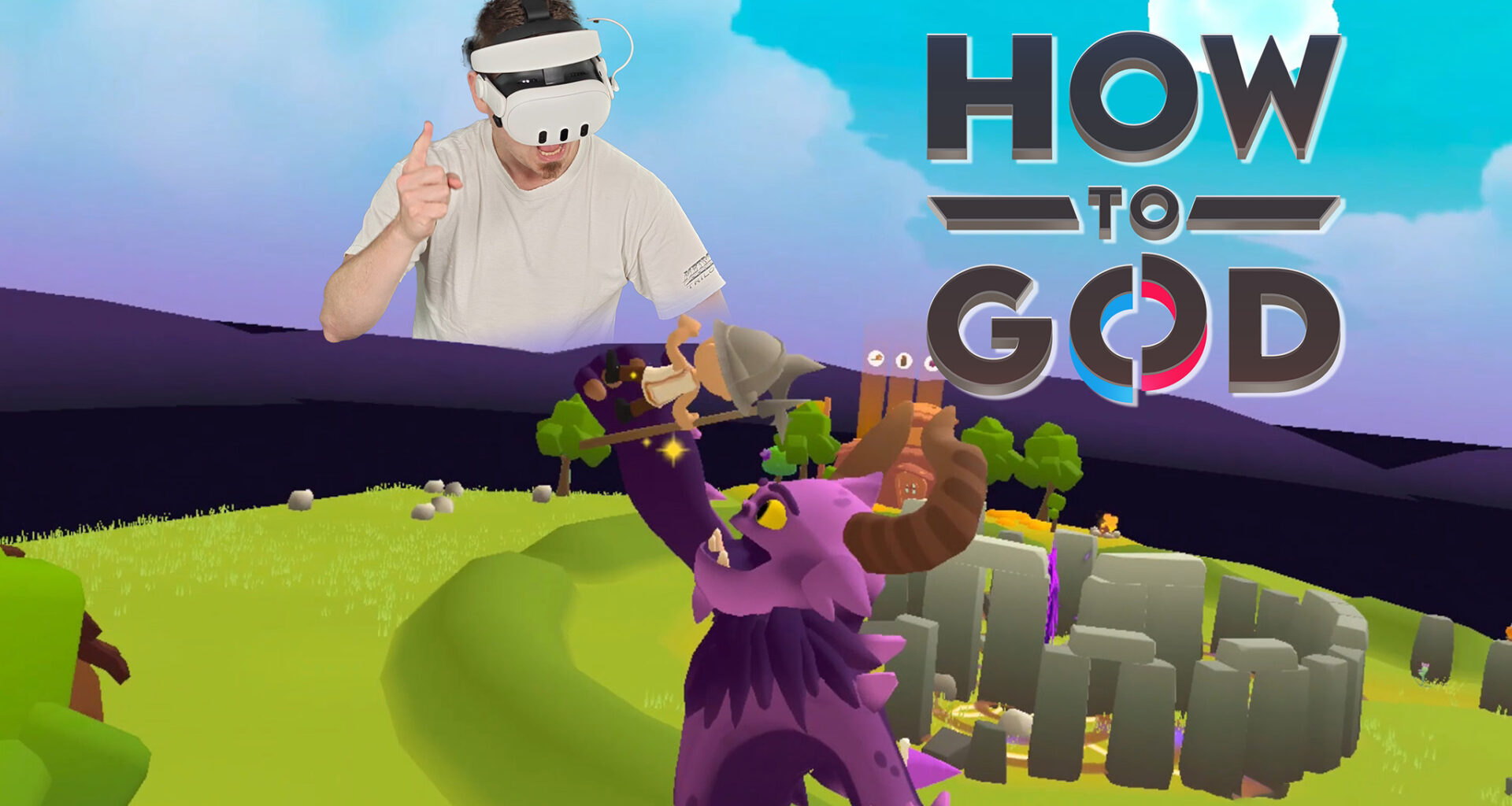 Scolding a creature in How to God for the Meta Quest 3