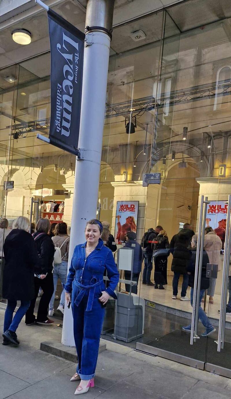 Emma Heatherington enjoying Edinburgh