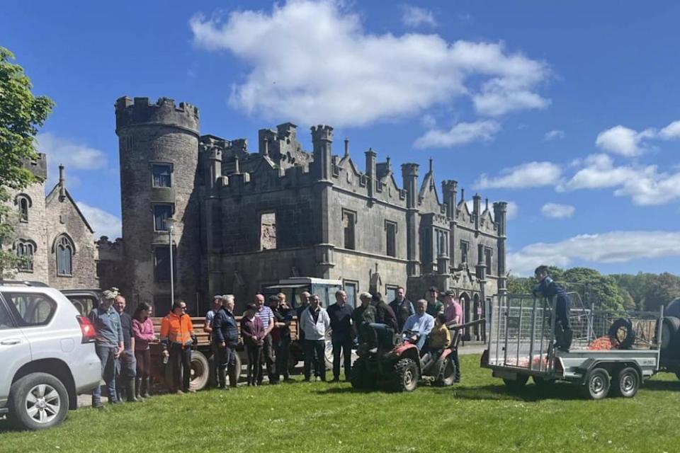 Preparations get underway at the Necarne last weekend. <i>(Image: Fermanagh Harriers)</i>