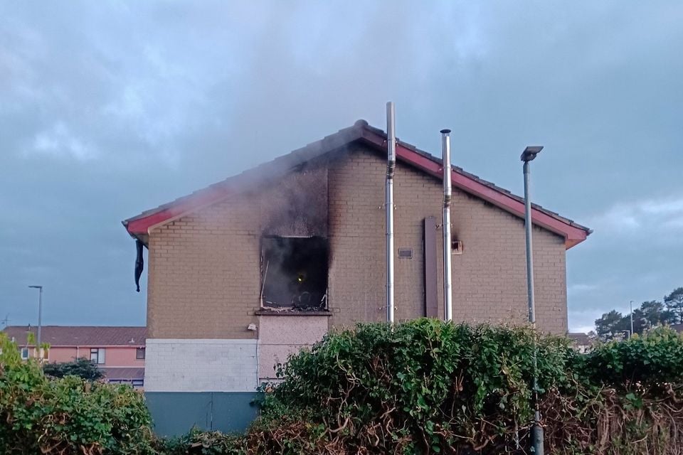 NIFRS at scene of fire in Dunclug Gardens area of Ballymena