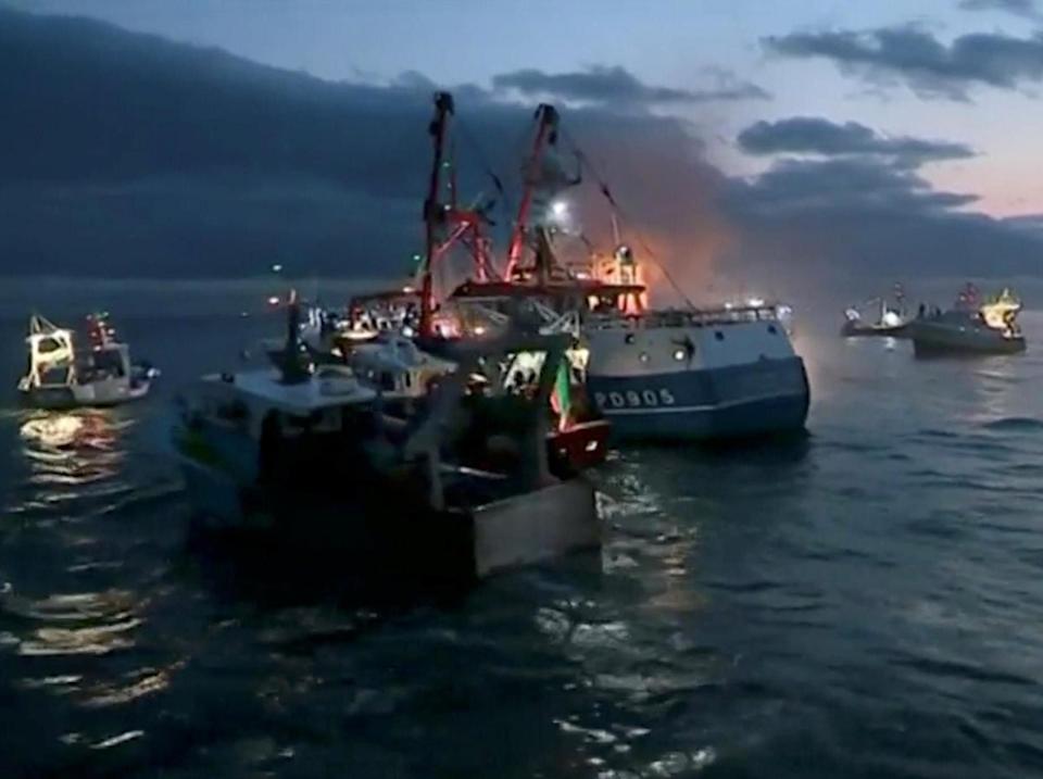 French and British fishing boats have clashed in recent years (France 3 Caen)
