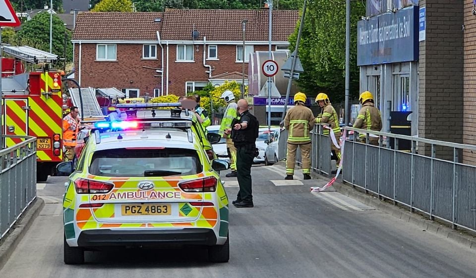 Emergency Services at the scene (Photo by Belfast Telegraph)