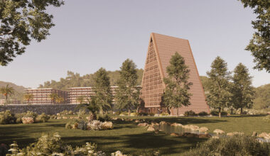 adjaye proposes rammed earth children's cancer centre for ghana