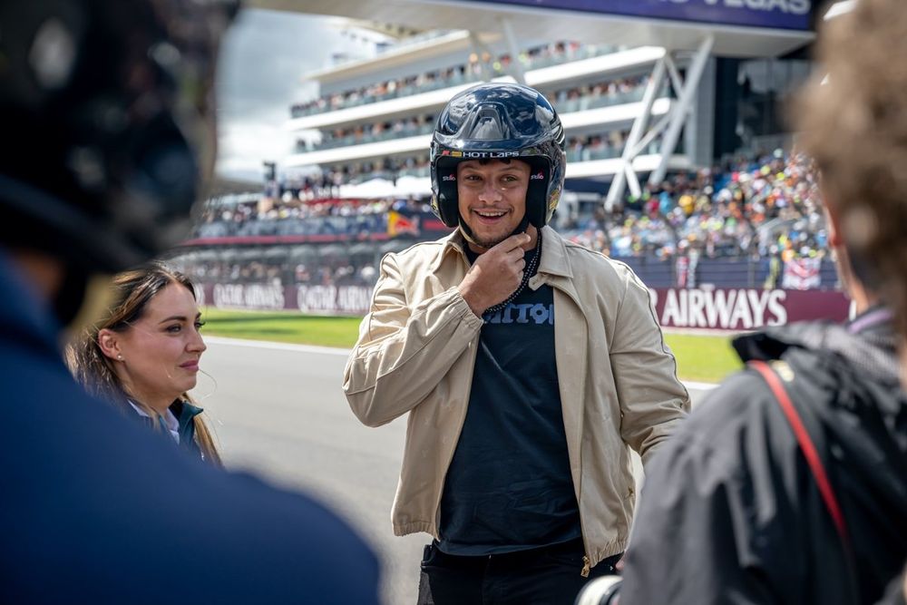 Mahomes prepares for a Hot Lap with Alpine