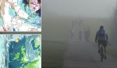 'Omega block' threatens cold Arctic winds with fog poised to 'smother' Britain