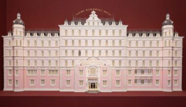 a model of a hotel used in the film 'The Grand Budapest Hotel'
