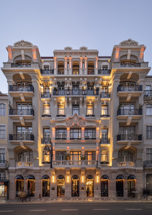Art Legacy Hotel / Rebelo Andrade - Exterior Photography, Facade, Arch, Balcony, Column