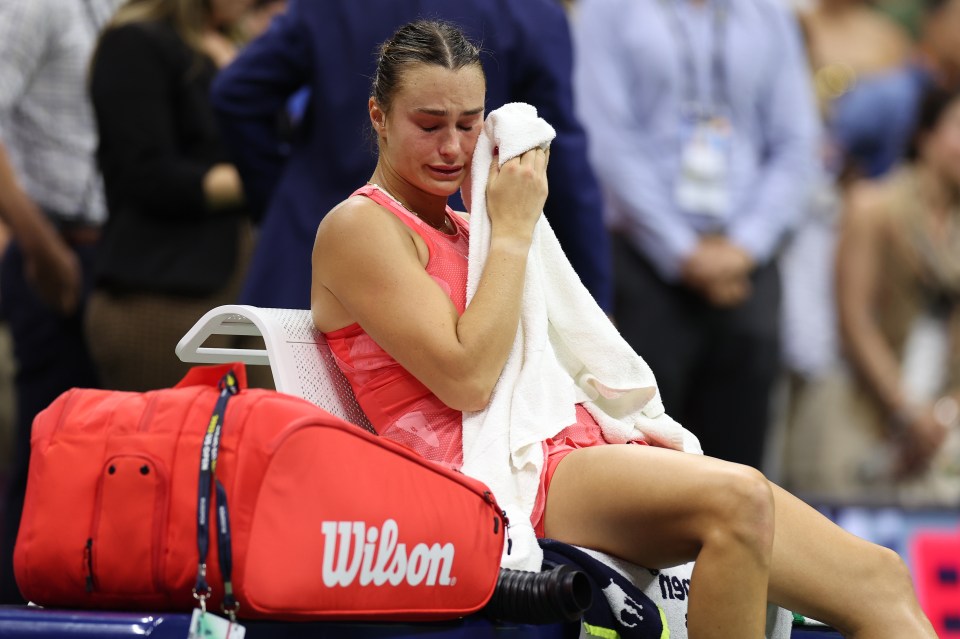 Sabalenka suffered heartbreak in the US Open final in 2023