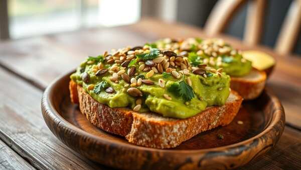 Avocado Toast with Seeds and Herbs