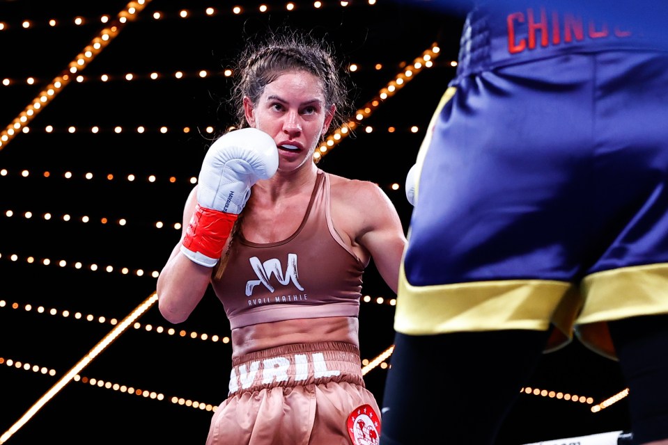 Avril Mathie boxing.