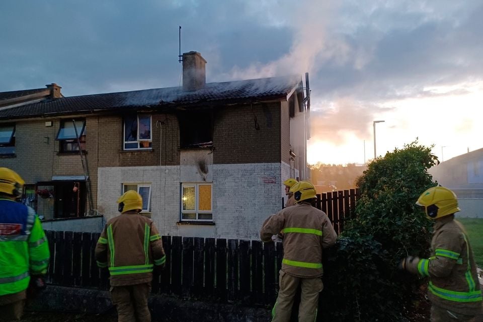 NIFRS at scene of fire in Dunclug Gardens area of Ballymena