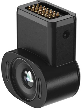 Official product renders of the Xreal Eye camera add-on for Xreal One smart glasses