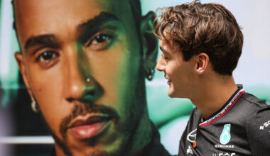 Lewis Hamilton left