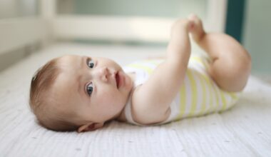 Portrait of a 5 month old baby girl