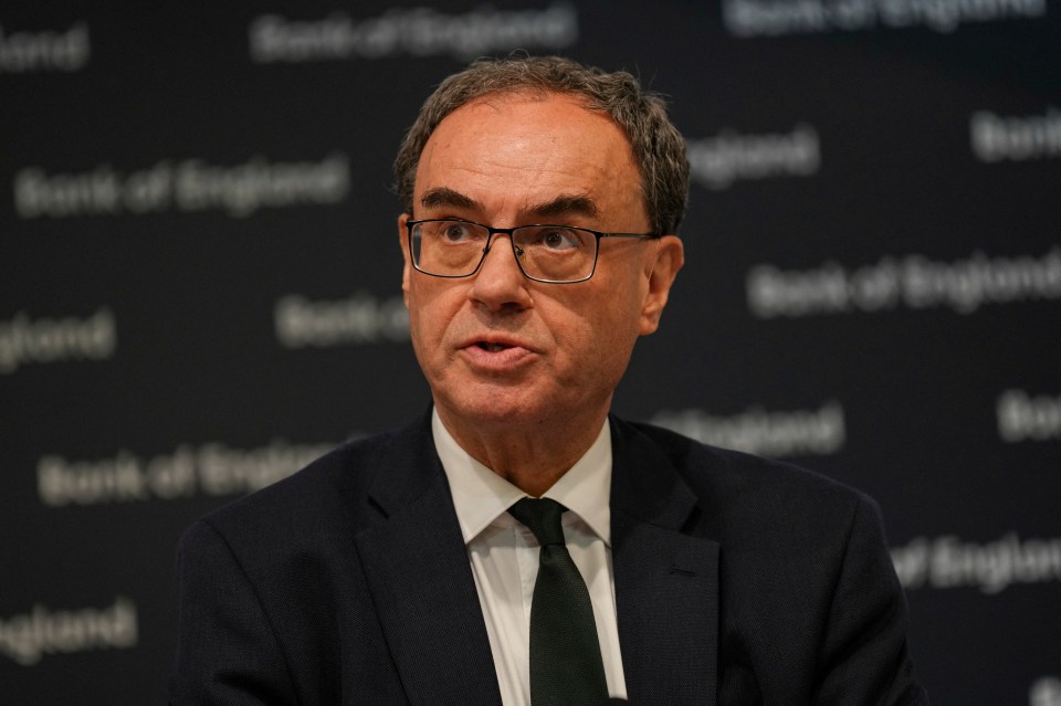 Andrew Bailey, Governor of the Bank of England, speaking at a press conference.